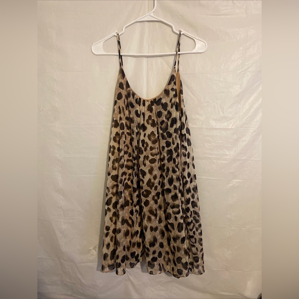 Adrienne town Animal Print Mini Dress